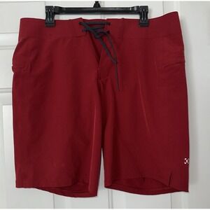 Lululemon‎ Shorts Mens Size 34 Red Current State Board Short Swim  9" Inseam
